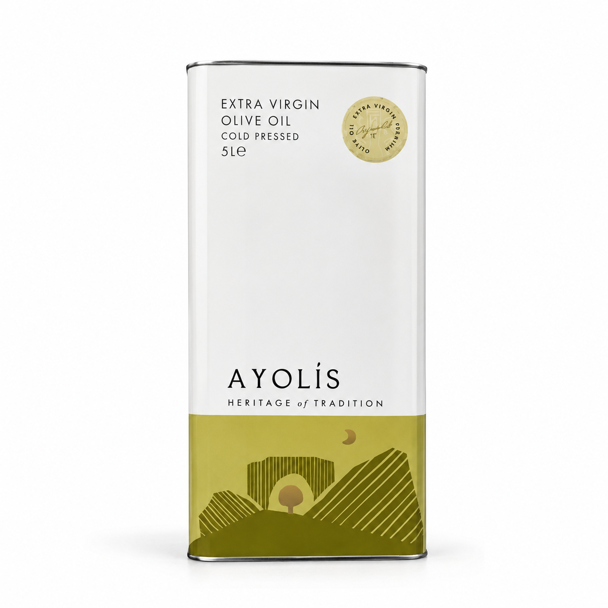 Ayolis Premium Chef Ayvalık Extra Virgin Olive Oil, 5L – Cold Extracted