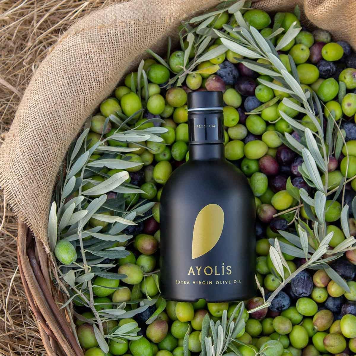 Ayolis Premium Gourmet Domat Extra Virgin Olive Oil, 500ml – Early Harvest, Cold Extracted
